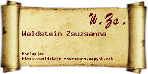 Waldstein Zsuzsanna névjegykártya